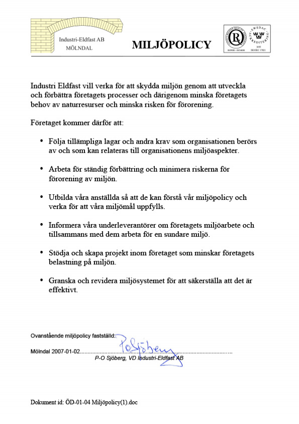 Miljöpolicy